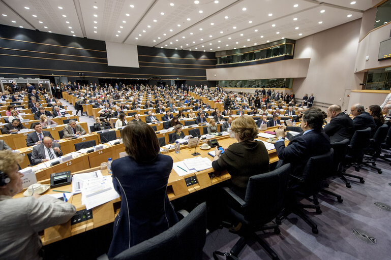 Photo 5: Opening session of the Interparliamentary Conference on Economic Governance of the EU.