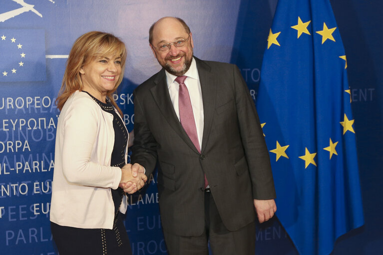 Martin SCHULZ - EP President meets with Spanish socialists leader