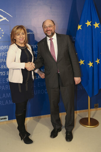 Martin SCHULZ - EP President meets with Spanish socialists leader