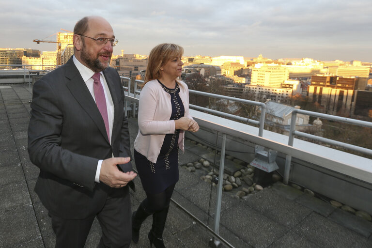 Foto 4: Martin SCHULZ - EP President meets with Spanish socialists leader