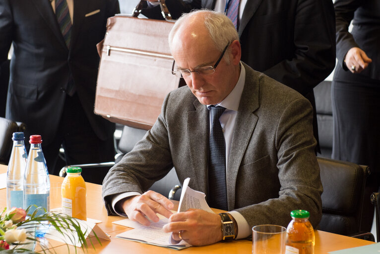 Martin SCHULZ - EP President meets with Thierry REPENTIN, Minister for European Affairs of France