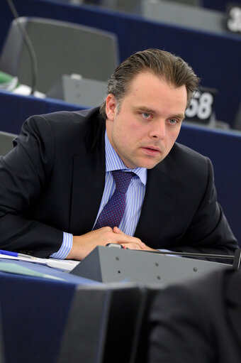 Billede 1: Philippe DE BACKER during the plenary session in Strasbourg week 09 2014