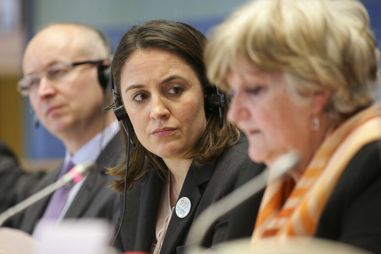 Fotogrāfija 8: Interparliamentary meeting on International Women's Day 2014 - Preventing violence against women - A challenge for all