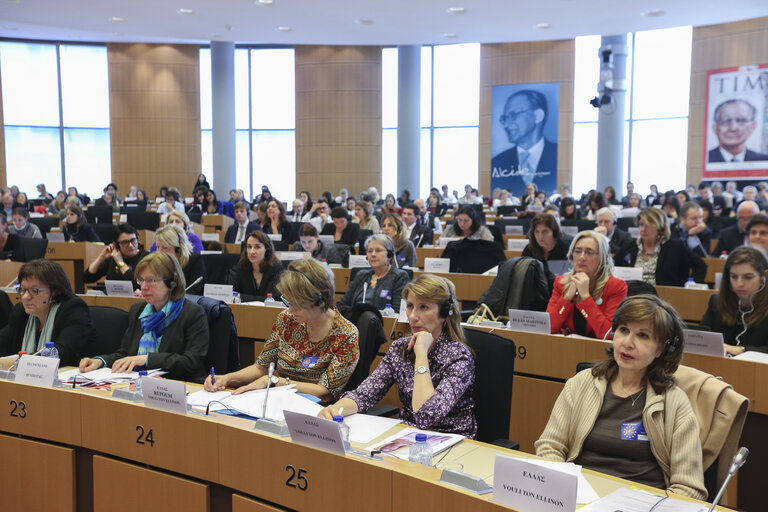 Fotogrāfija 4: Interparliamentary meeting on International Women's Day 2014 - Preventing violence against women - A challenge for all