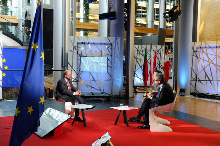 Fotografia 5: EP President Interview ' NZZ Standpunkte ' TV SRF1