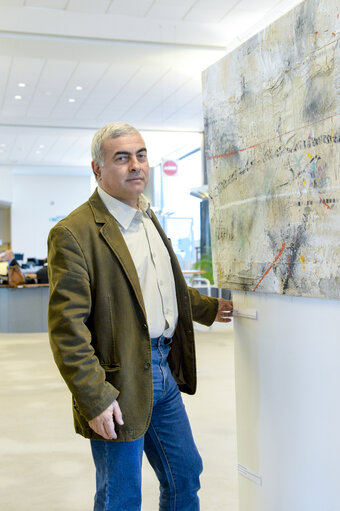 Fotografi 3: MEP Nikos CHRYSOGELOS at the European Parliament in Brussels