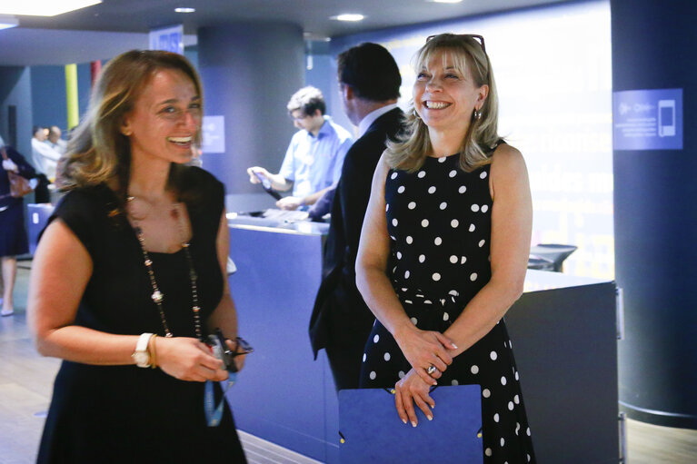 Opening of an exhibition at the Parlementarium