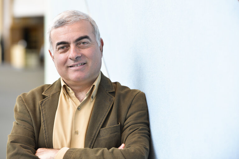 MEP Nikos CHRYSOGELOS at the European Parliament in Brussels