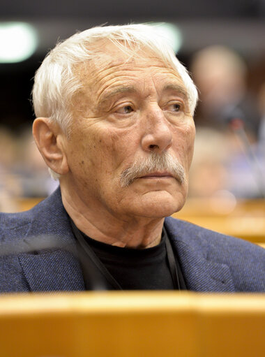 Снимка 1: Portrait of Richard FALBR in plenary session in Brussels