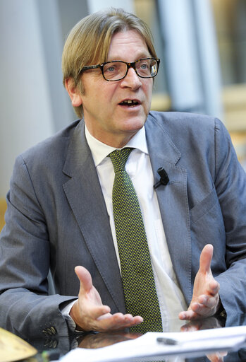 Fotografia 3: Interview of Guy VERHOFSTADT