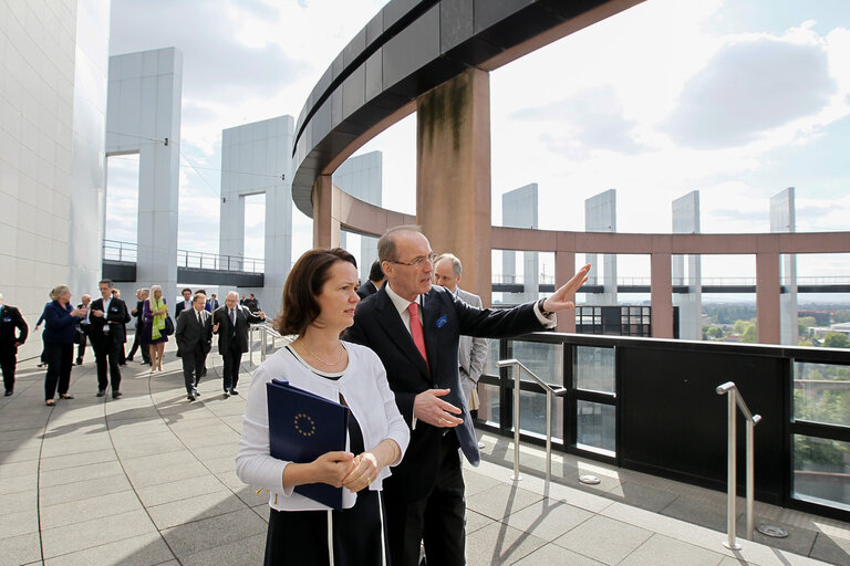 Fotografie 2: Official opening of the 13th floor Terrace - Building LOW