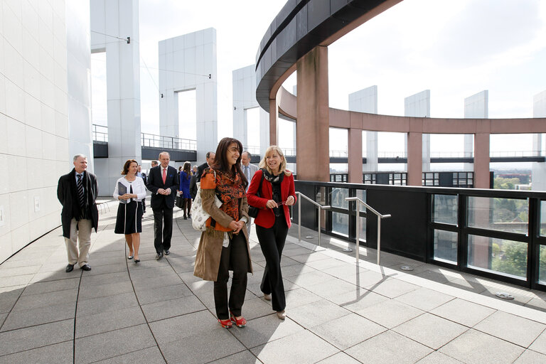 Fotografie 1: Official opening of the 13th floor Terrace - Building LOW