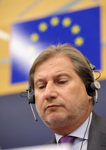 Fotó 4: Press Conference with regional Development Committee Chair Danuta HUBNER, commissioner for regional Policy Johannes HAHN and rapporter Rosa ESTARAS FERRAGUT