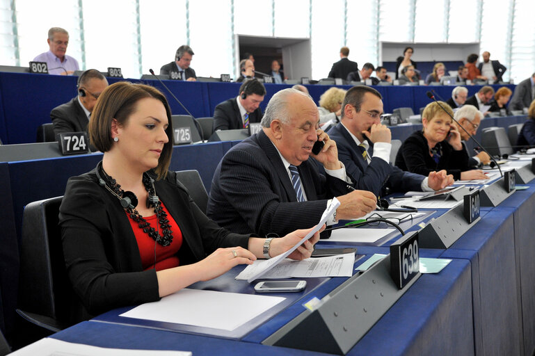 Снимка 4: Sandra PETROVIV JAKOVINA in plenary in Strasbourg