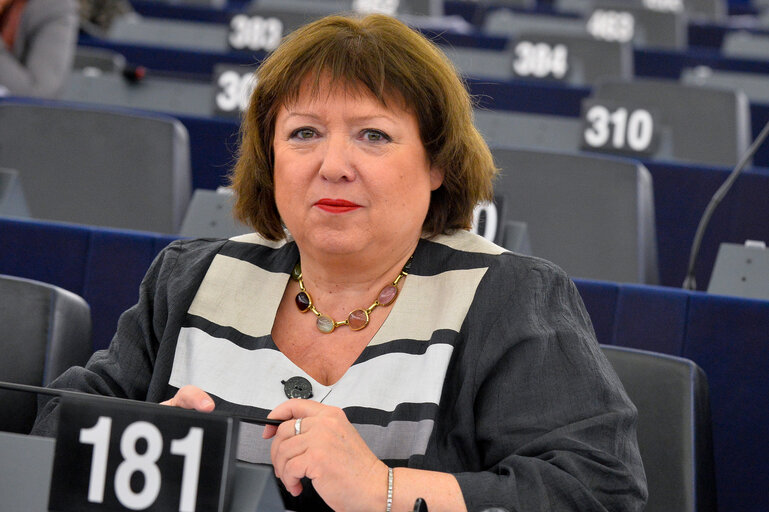 Foto 8: Dagmar ROTH-BEHRENDT in Plenary session week 16 2014 in Strasbourg