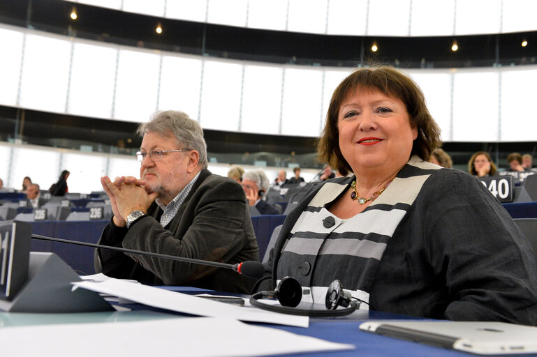 Dagmar ROTH-BEHRENDT in Plenary session week 16 2014 in Strasbourg