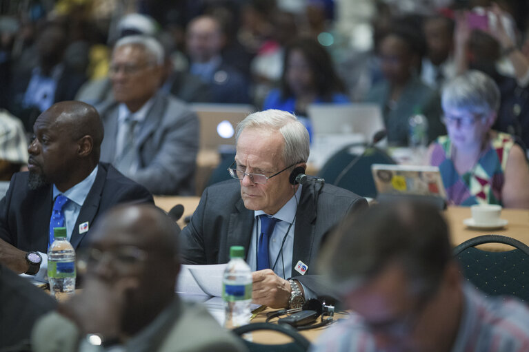 Nuotrauka 14: Theodore Stolojan (European deputy) in the assembly during the opening ceremony.The opening of the 48th ACP Parliamentary Assembly in PÈtion-ville, Haiti, bringing together representatives of the African, Caribbean and Pacific (ACP) States and the 34th Session of the ACP-EU Joint Parliamentary Assembly. Port Prince, Haiti, December 18, 2017