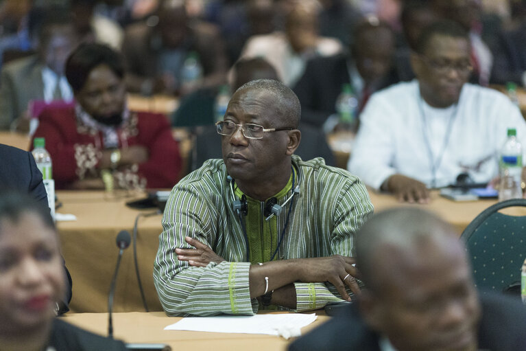 Nuotrauka 1: A participant in the assembly of the opening of the 48th ACP Parliamentary Assembly in PÈtion-ville, Haiti, bringing together representatives of the African, Caribbean and Pacific (ACP) States and the 34th Session of the ACP-EU Joint Parliamentary Assembly. Port Prince, Haiti, December 18, 2017