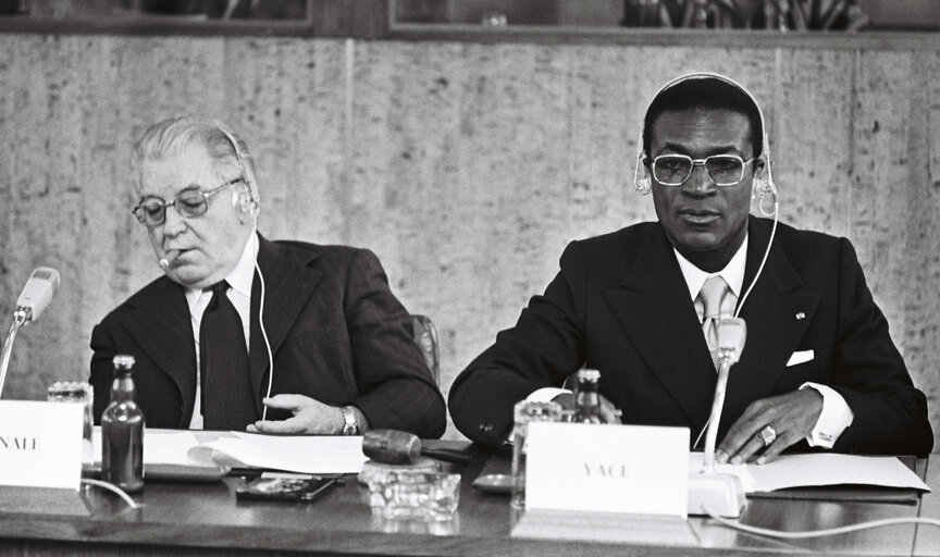 ACP-EU assembly meeting in Luxembourg 1976