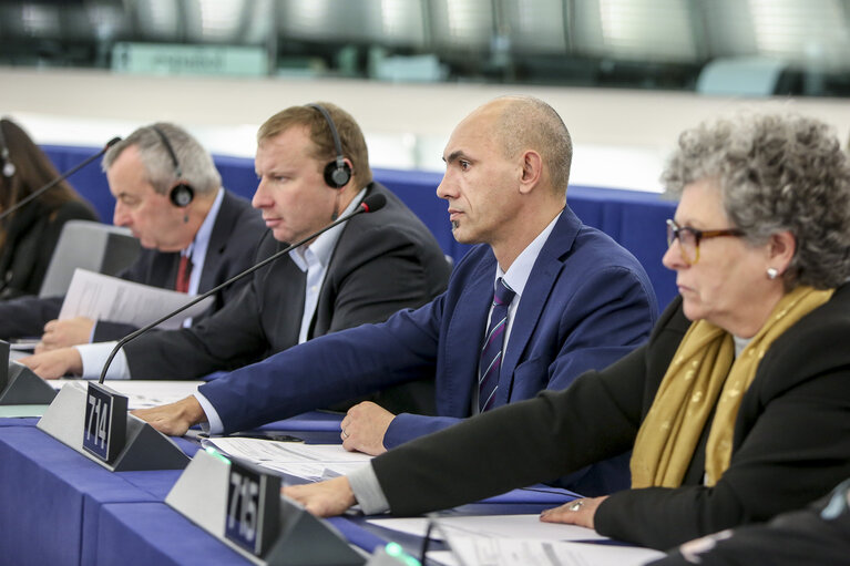 Zdjęcie 1: Razvan POPA in plenary session week 46 2017 in Strasbourg