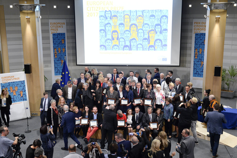 European Citizen's Prize 2017 - Diploma ceremony with Chancellor, Vice-President