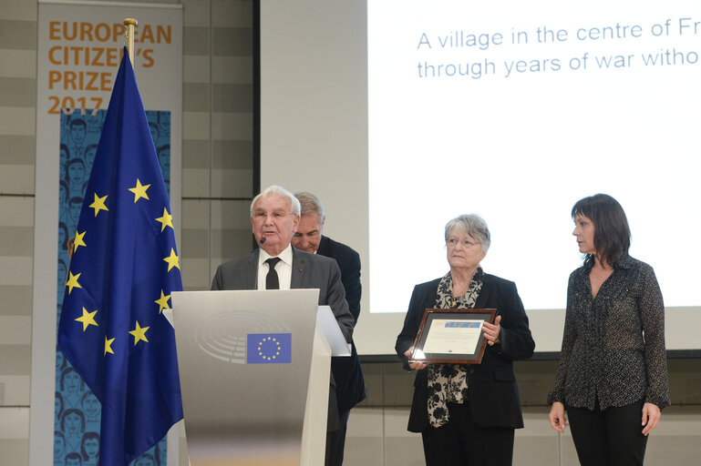 Fotografia 39: European Citizen's Prize 2017 - Diploma ceremony with Chancellor, Vice-President