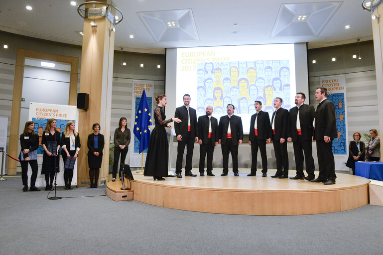 Fotografia 13: European Citizen's Prize 2017 - Diploma ceremony with Chancellor, Vice-President