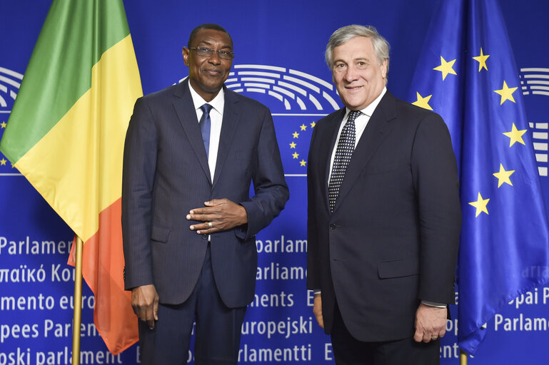 Nuotrauka 3: Antonio TAJANI - EP President meets with Abdoulaye Idrissa MAIGA, Prime Minister of Mali .