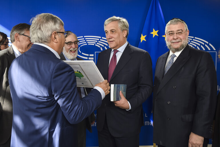 Fotografi 1: EP President meets Chief Rabbi of Brussels