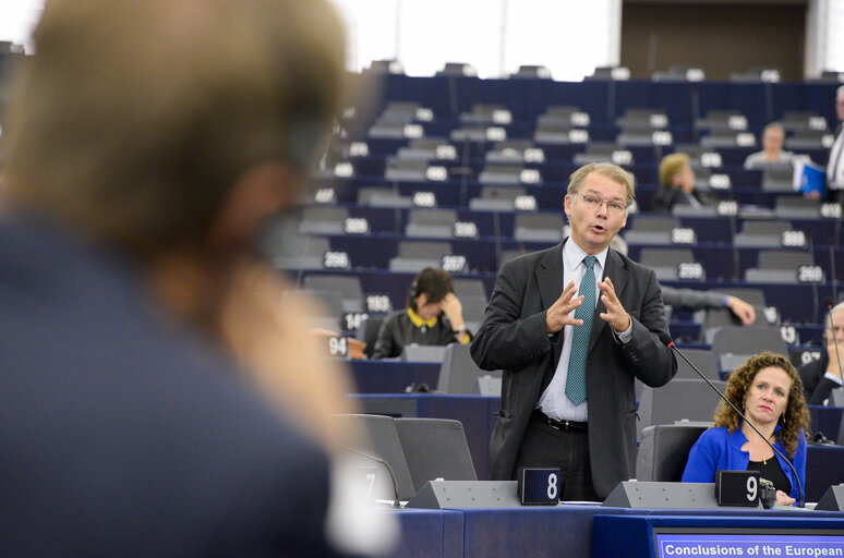 Foto 28: Plenary session week 43 2017 in Strasbourg - Conclusions of the European Council meeting of 19 and 20 October 2017 and presentation of the Leaders’ Agenda (Building our future together) - European Council and Commission statements