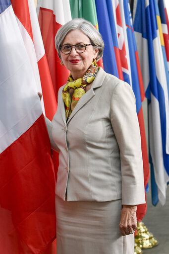 Fotografija 17: Mireille d'ORNANO in the European Parliament in Strasbourg