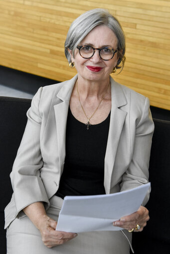 Fotografija 12: Mireille d'ORNANO in the European Parliament in Strasbourg