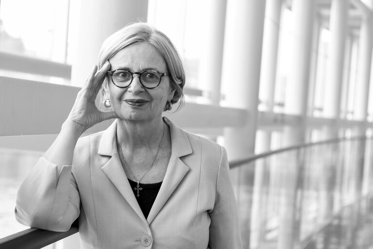 Fotografija 6: Mireille d'ORNANO in the European Parliament in Strasbourg