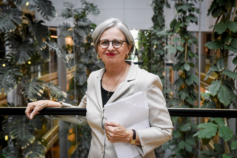 Fotografija 3: Mireille d'ORNANO in the European Parliament in Strasbourg