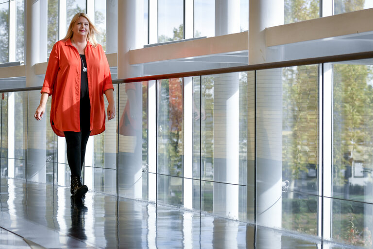 Foto 7: Anna HEDH in the European Parliament in Strasbourg