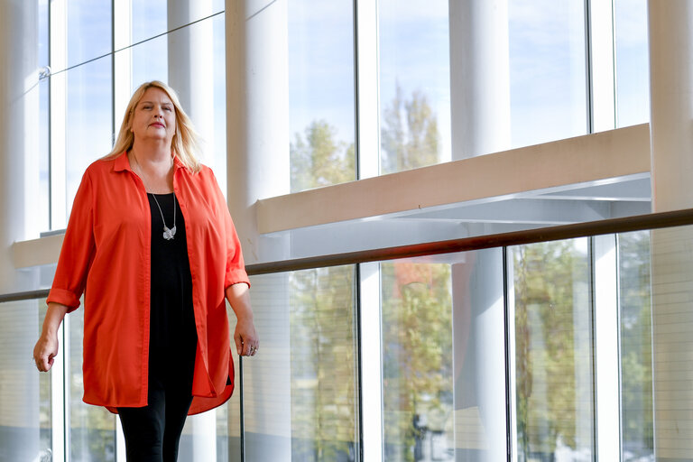 Foto 8: Anna HEDH in the European Parliament in Strasbourg