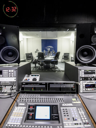 Radio studios in the European Parliament in Strasbourg