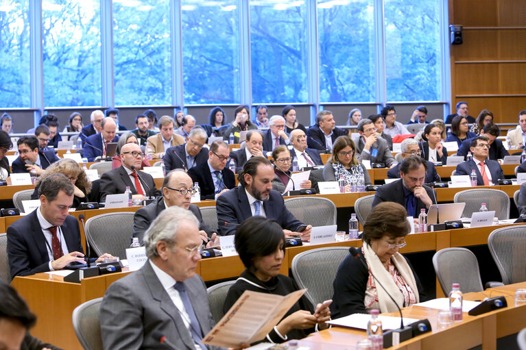 Photo 14: Delegation to the Euro-Latin American Parliamentary Assembly (DLAT) high-level seminar - ‘ The future is today : the European Union and the Americas facing a unique opportunity ’