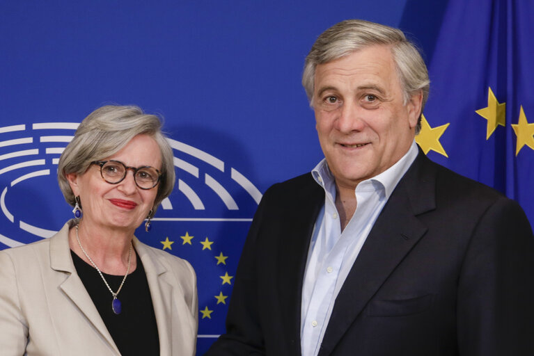 Nuotrauka 2: Antonio TAJANI - EP President meets with Mireille d'ORNANO