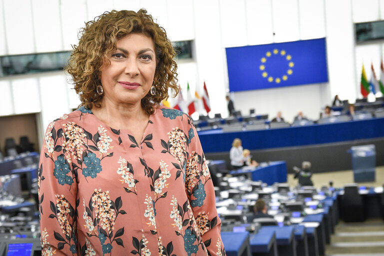 Michela GIUFFRIDA in the European Parliament in Strasbourg