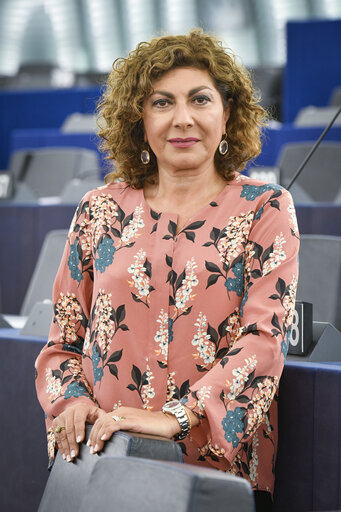 Michela GIUFFRIDA in the European Parliament in Strasbourg