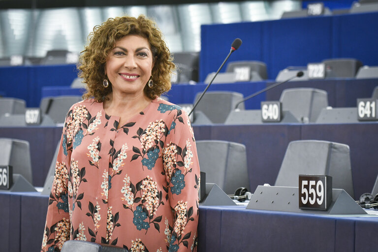 Michela GIUFFRIDA in the European Parliament in Strasbourg