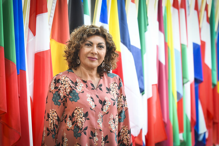 Michela GIUFFRIDA in the European Parliament in Strasbourg