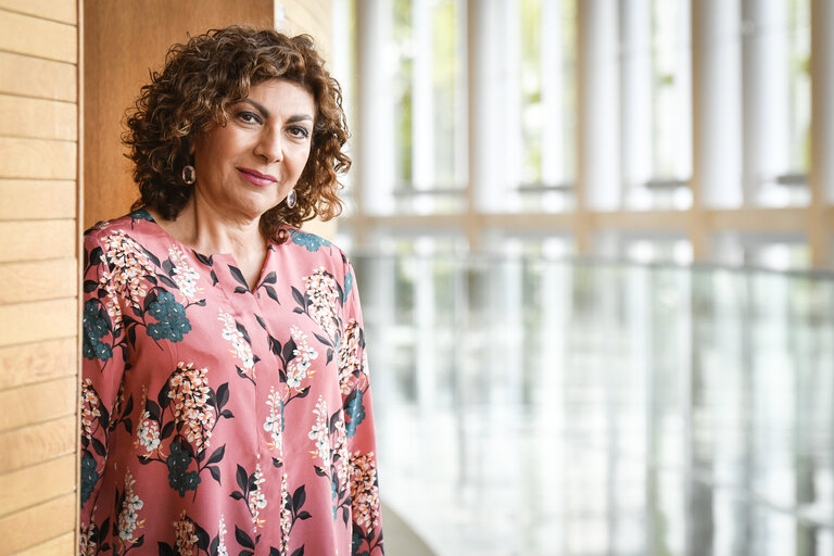 Michela GIUFFRIDA in the European Parliament in Strasbourg