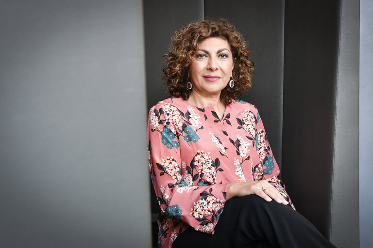 Michela GIUFFRIDA in the European Parliament in Strasbourg