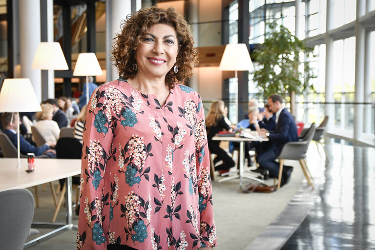 Michela GIUFFRIDA in the European Parliament in Strasbourg