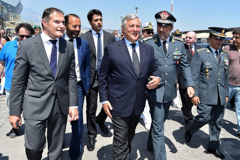 Fotografie 24: Official visit of the President of the European Parliament to Italy. Antonio Tajani - EP President visiting Catania and Pozzallo.