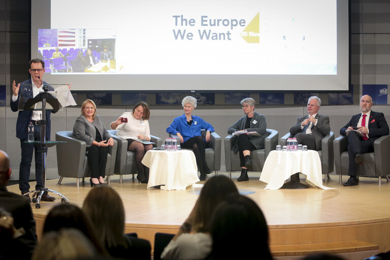 Valokuva 25: Intergroup on children's rights debate with children and high level representatives ‘ The Europe we want ‘  on the occasion of #WorldChildrensDay