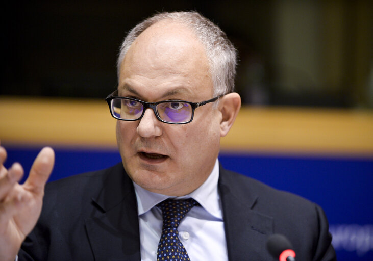 Fotografija 18: Public Hearing with the Chairman of the European Systemic Risk Board