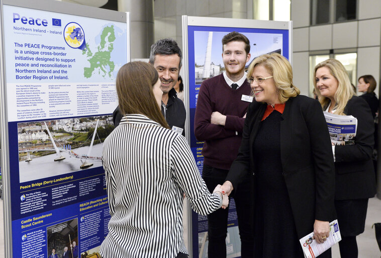 Fotografi 10: PEACE and Interreg event in presence of European Commissioner in charge of Regional Policy